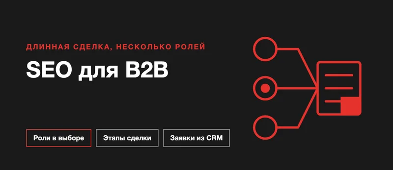Обложка статьи о SEO для B2B