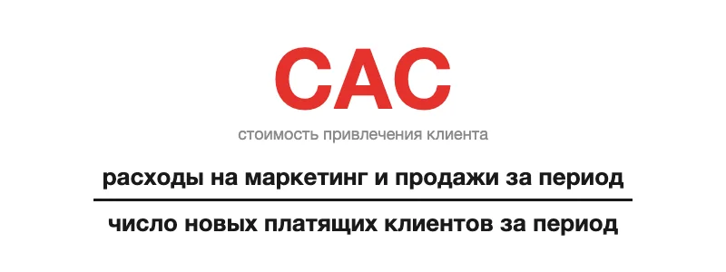 Формула CAC