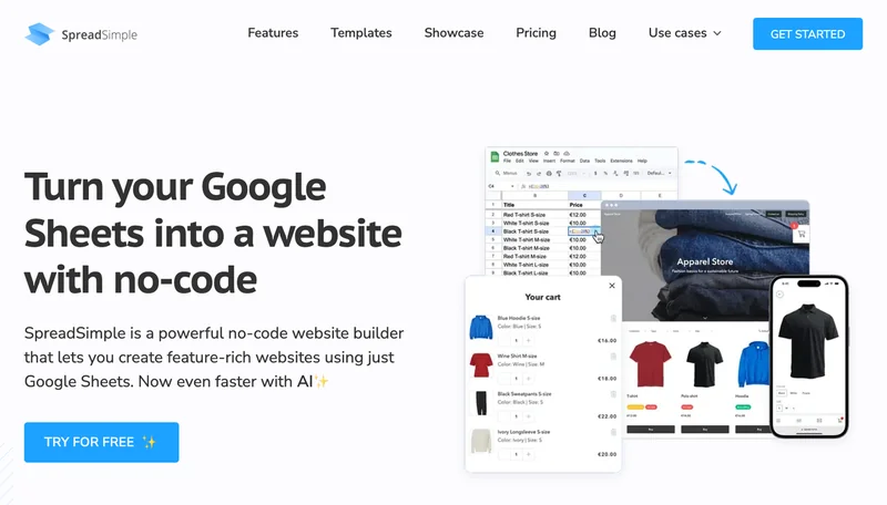 Главная SpreadSimple